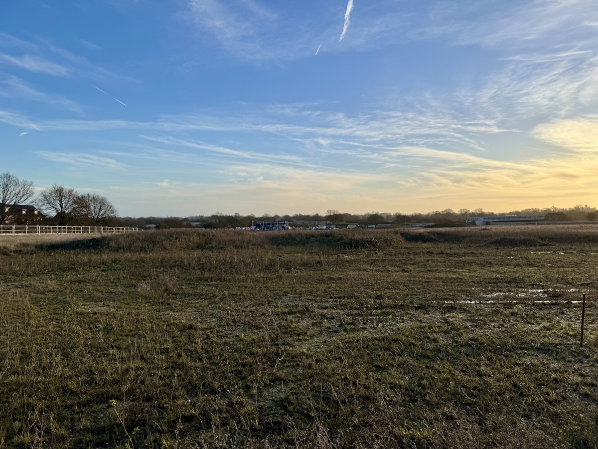 The land between Henley Road and Westerfield Road in Ipswich